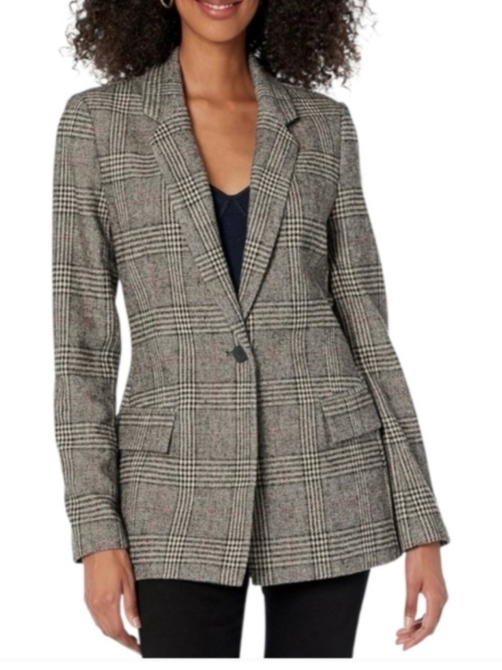 THE DROP Plaid Blazer